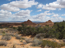 Sand, rock, and sky