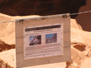 Sign about collapse of Wall Arch