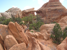 Approaching the arch