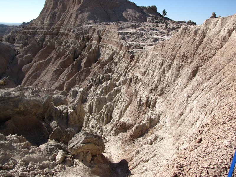 Eroded escarpment