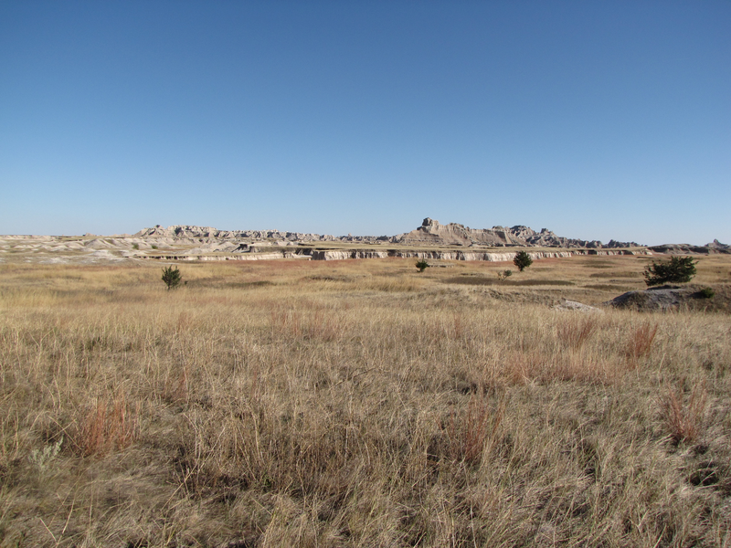 Long badlands view