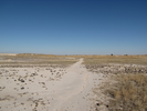 Trail across a rocky pan