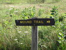 Mound trail sign