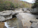 Above the waterfall