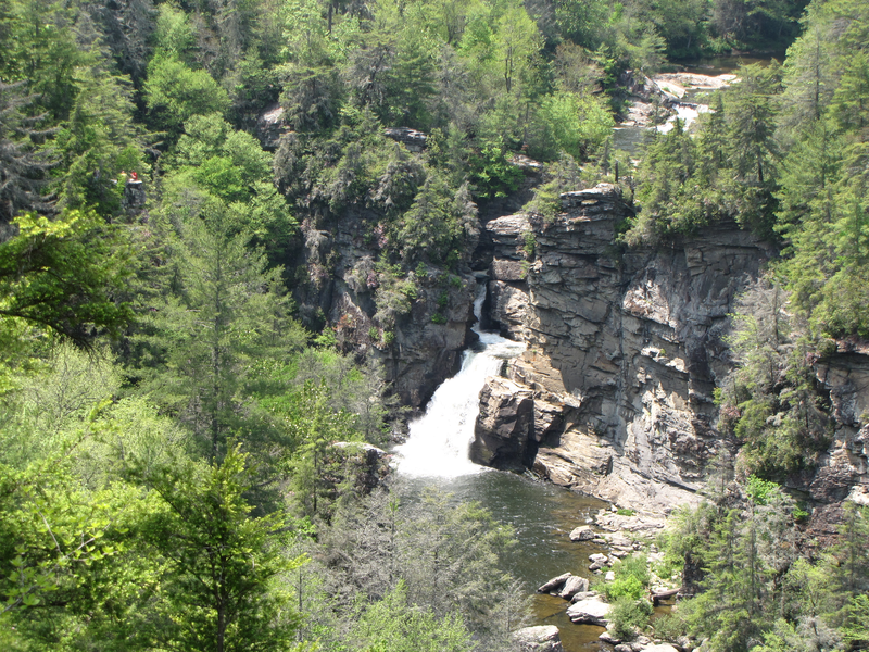 Linnville falls from second farthest overlook