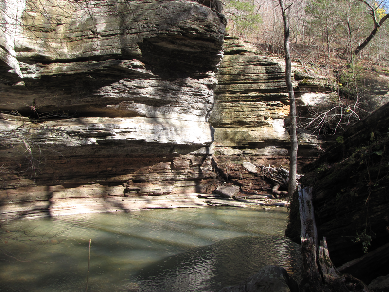 Pool at the base of the falls