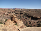 Looking down into side canyons