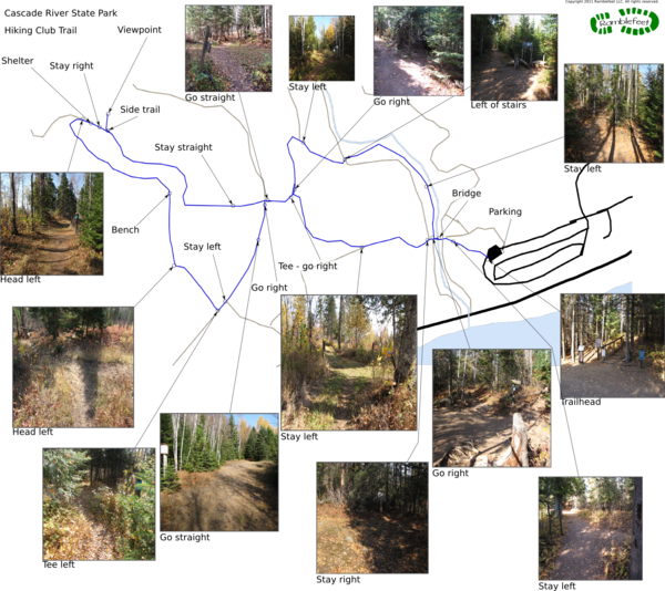 Trail map - Hiking Club Trail