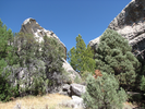 Carved out rock