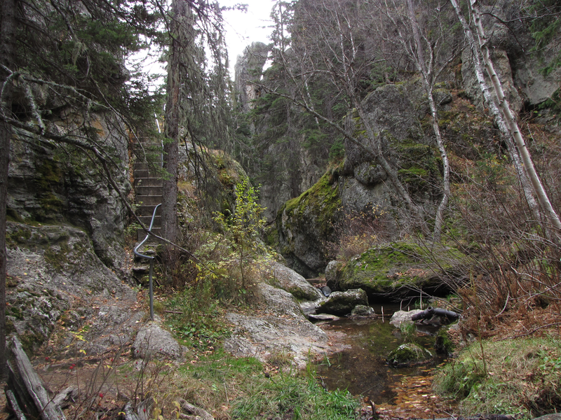 Entering a narrow canyon