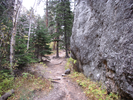 Walking below Sylvan Lake