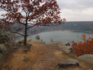 High up on the west bluff