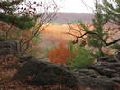 Fall color from the west bluff