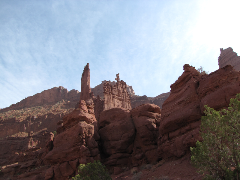 Nearing the towers