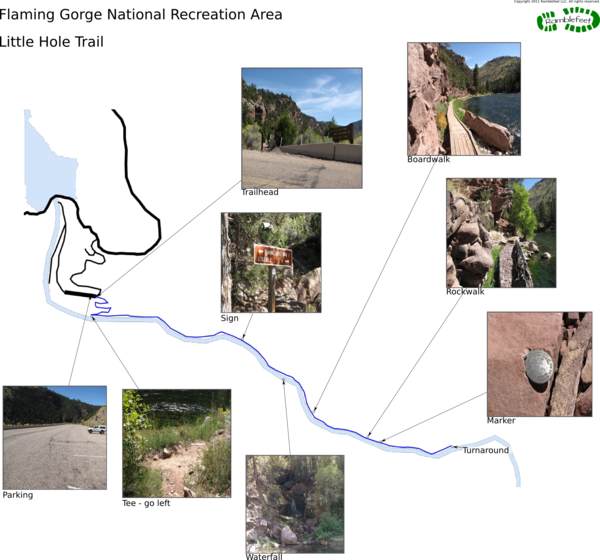 Trail map - Little Hole Trail