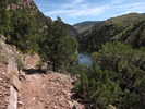 View down the Green River