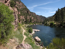 View along the river trail