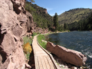 Boardwalk along the cliffs edge