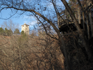 Building and overlook on the way up