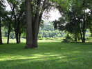 Approaching the paved trail