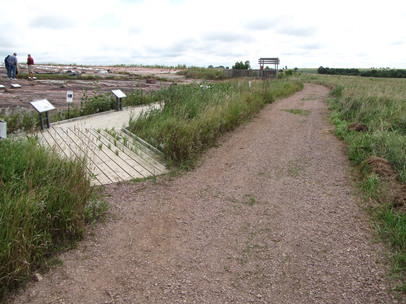Go left onto boardwalk