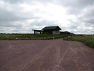 Parking lot and visitor center