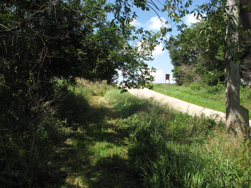 Approaching the road crossing