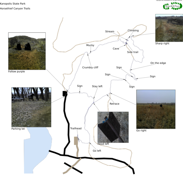 Trail map - Horsethief Canyon Trails