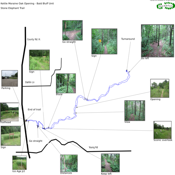Trail map - Stone Elephant Trail