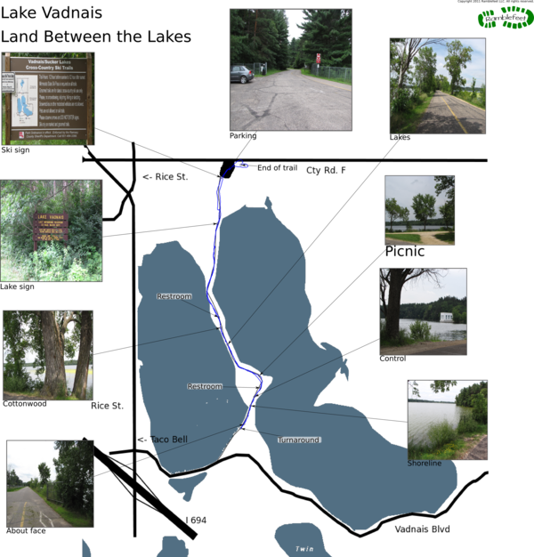 Trail map - Land Between the Lakes