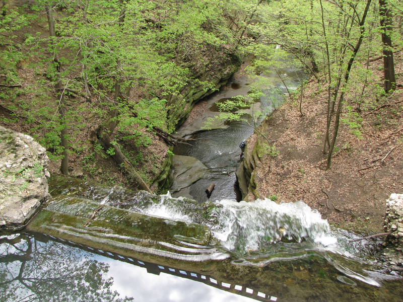 View over the falls