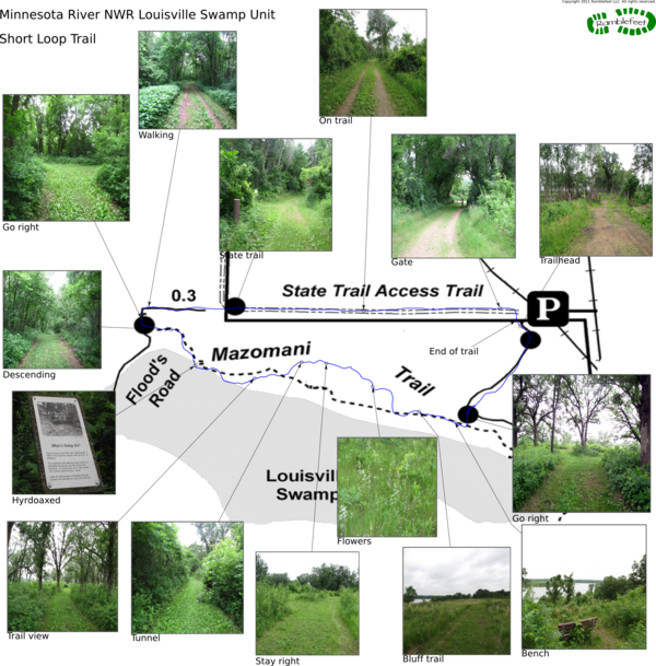 Trail map - Short Loop Trail