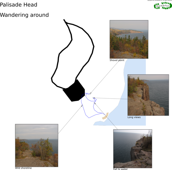 Trail map - Wandering around