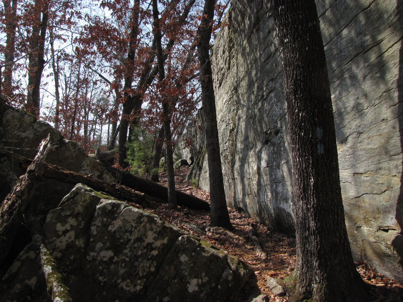 Leaving the grotto