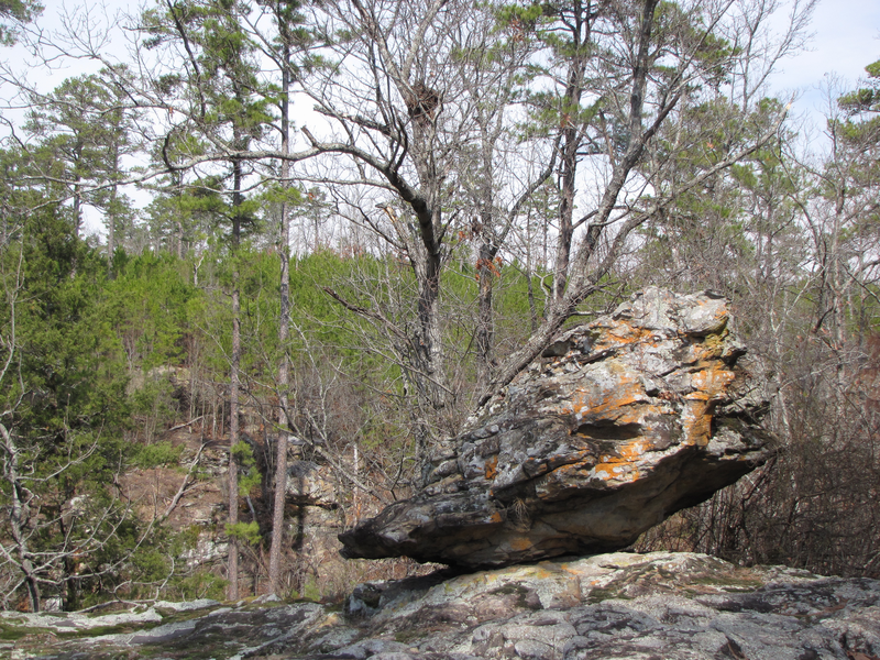 Perched boulder