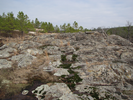 Climbing out of the valley on the turtle rocks