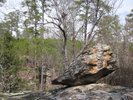 Perched boulder