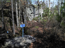 Trail to the grotto - go right then return and continue