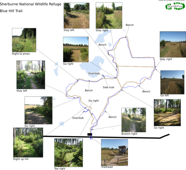 Trail map - Blue Hill Trail