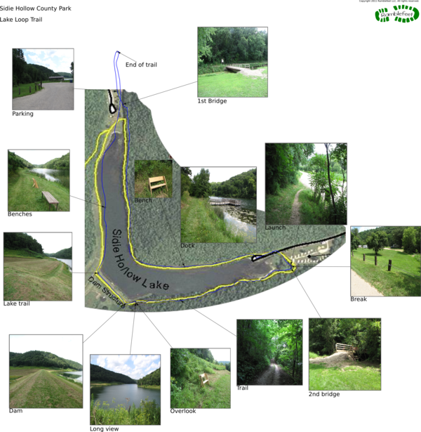 Trail map - Lake Loop Trail