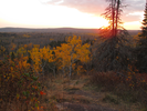 Fall colors at sunset