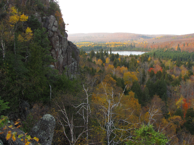 Nestled lake