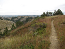 Trail along a canyon rim