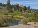 Table rock next to a little pond