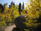 Trail through boulders