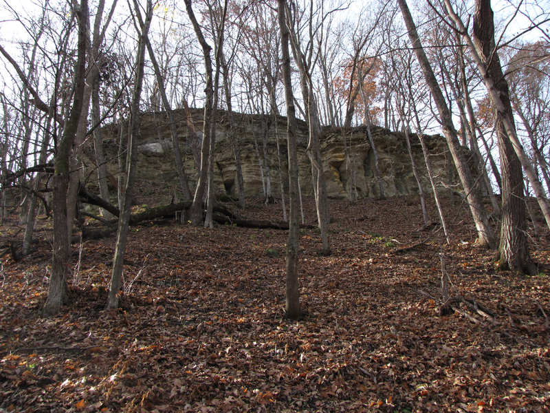 Bluffs along the trail