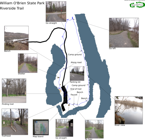 Trail map - Riverside Trail