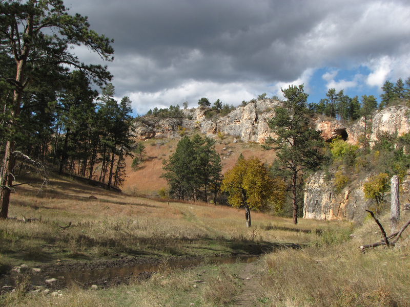 Stream crossing in the canyon