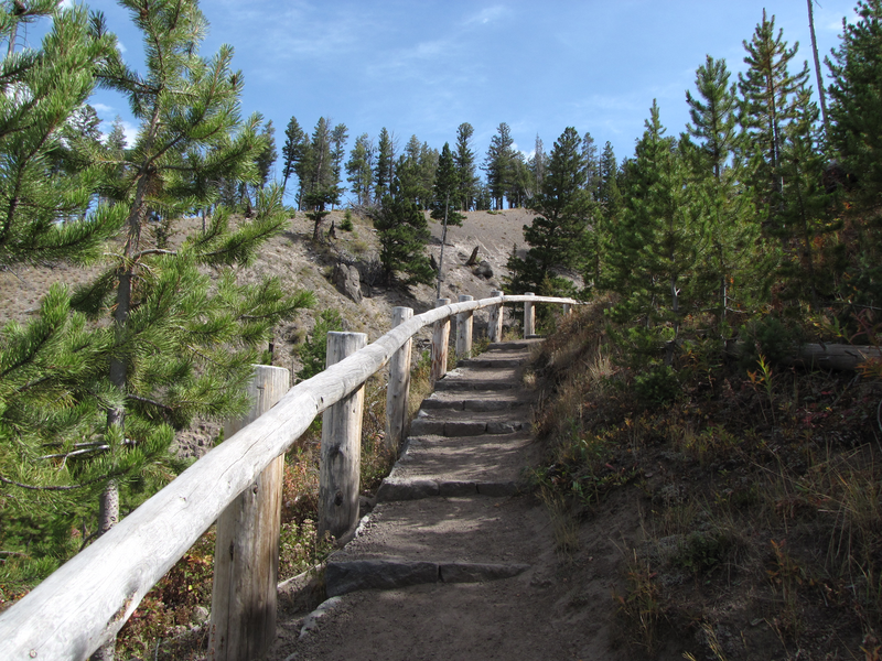 Climbing toward the falls