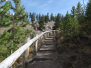 Climbing toward the falls